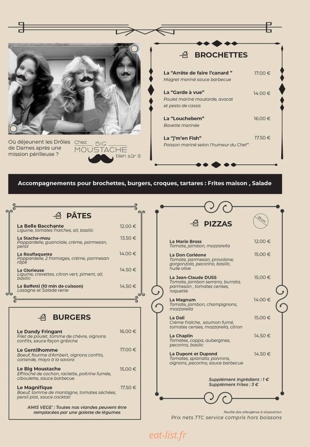 Big Moustache — carte page 2