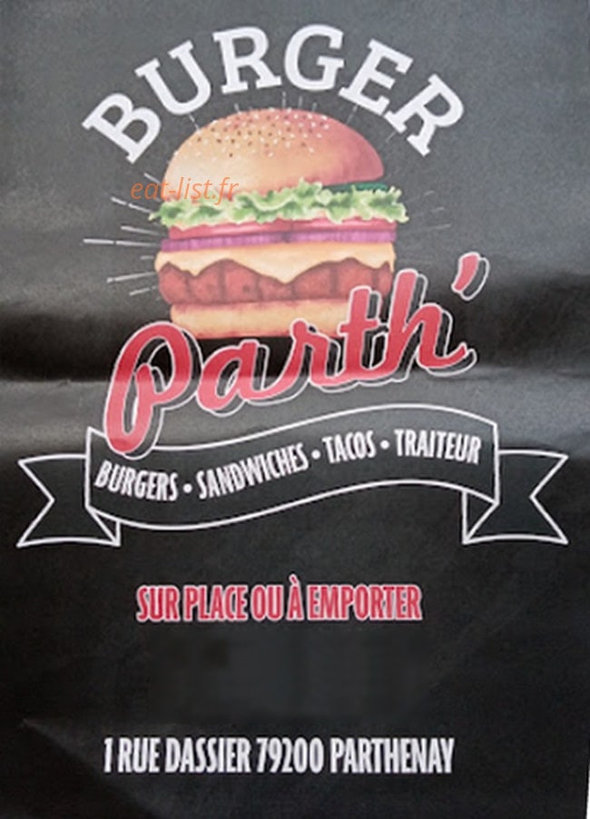 Burger Parth — carte page 1