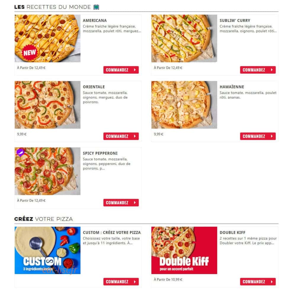 Domino's — carte page 6