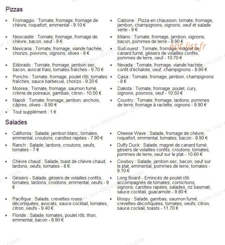 Moopy's Bay — carte page 1