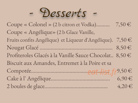 Ma Gourmandise — carte page 3