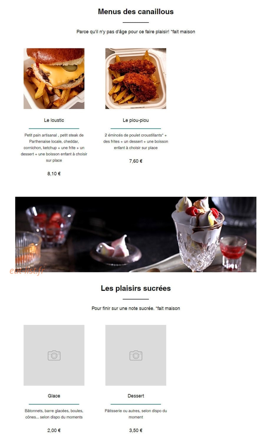 Le P'tit Canaillou — carte page 5