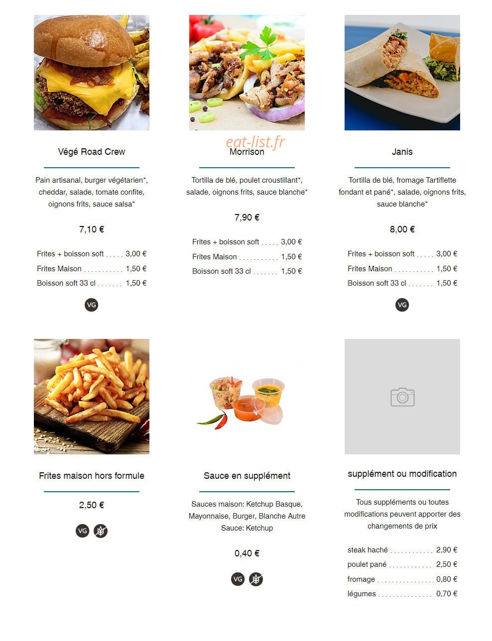 Le P'tit Canaillou — carte page 3