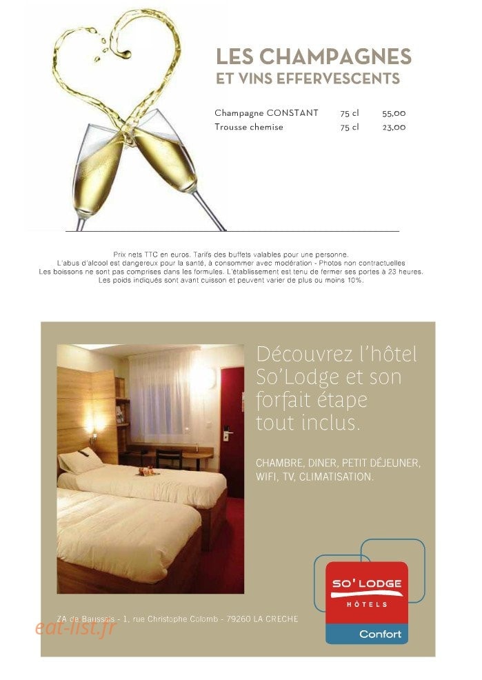 So'Lodge — carte page 8