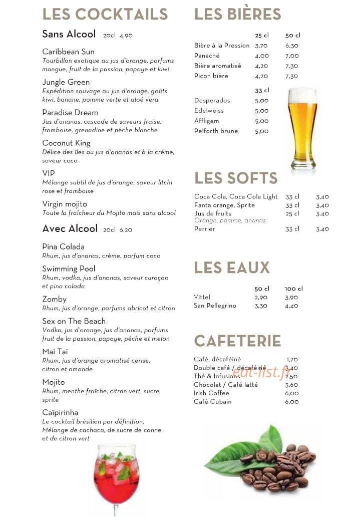 So'Lodge — carte page 2