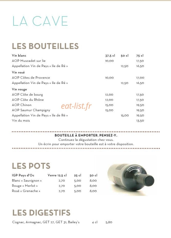 So'Lodge — carte page 7