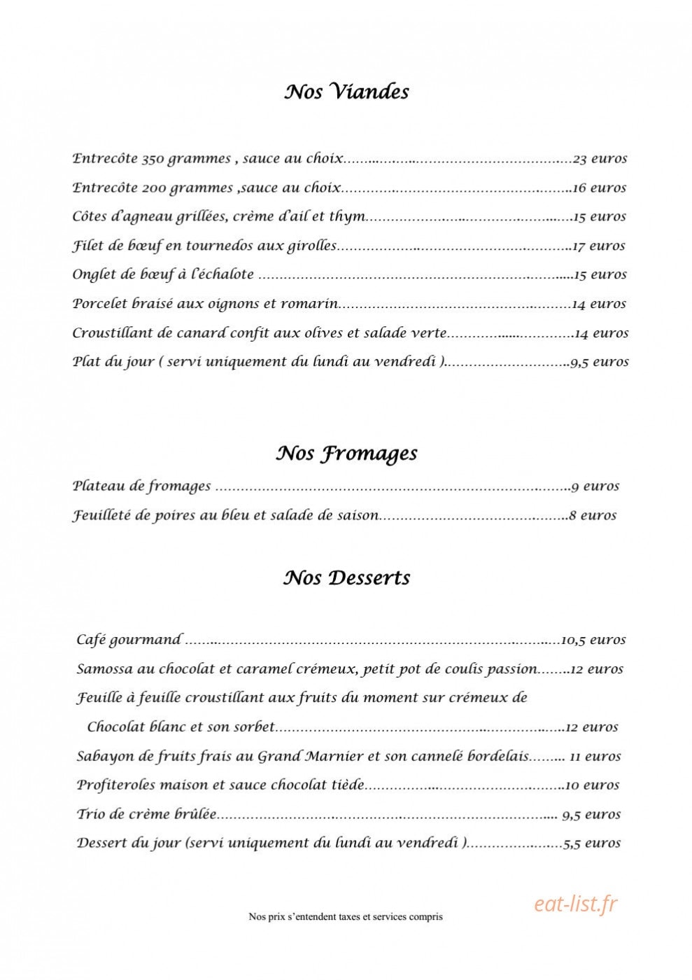 Les 3 Marchands — carte page 4