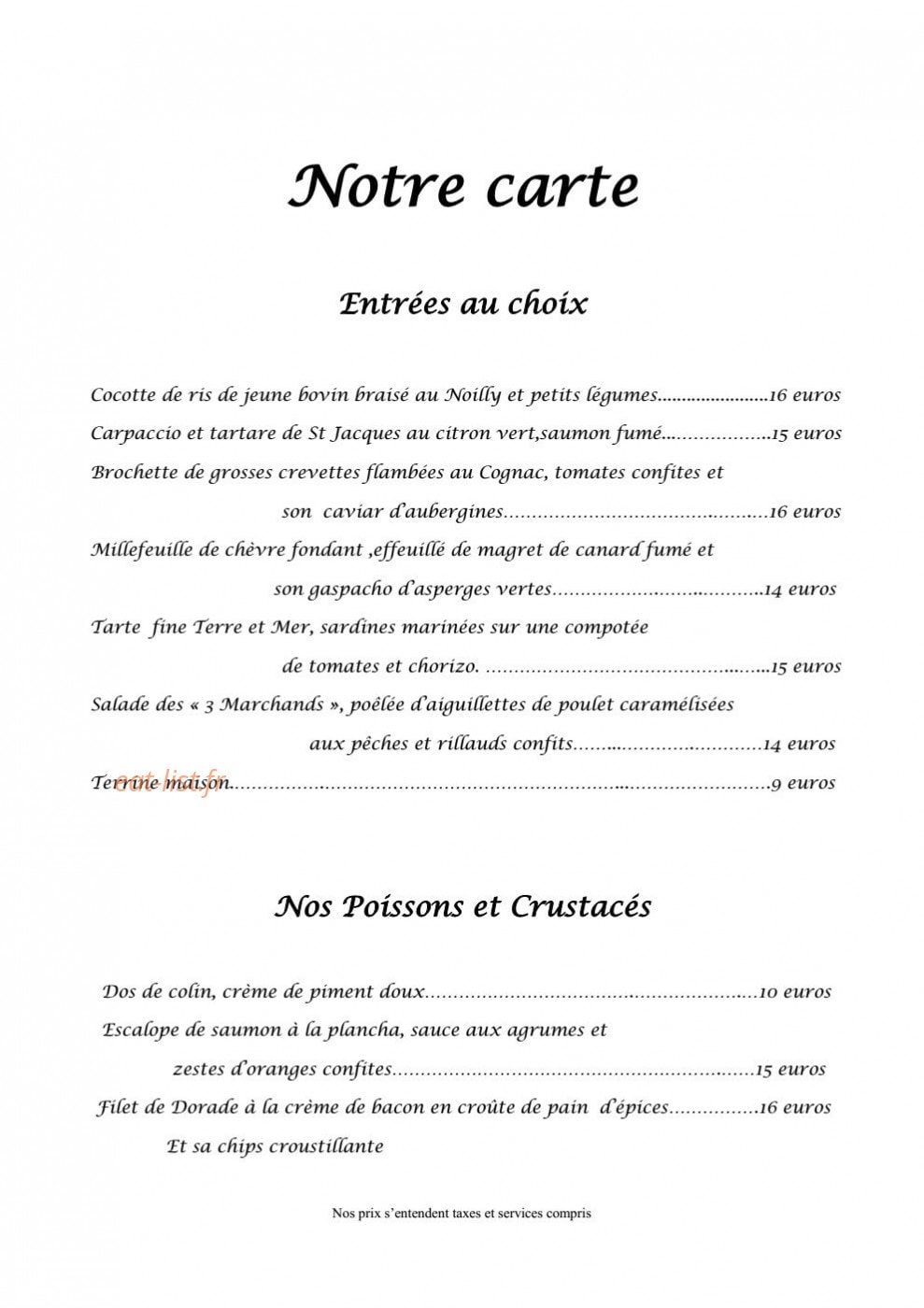 Les 3 Marchands — carte page 3