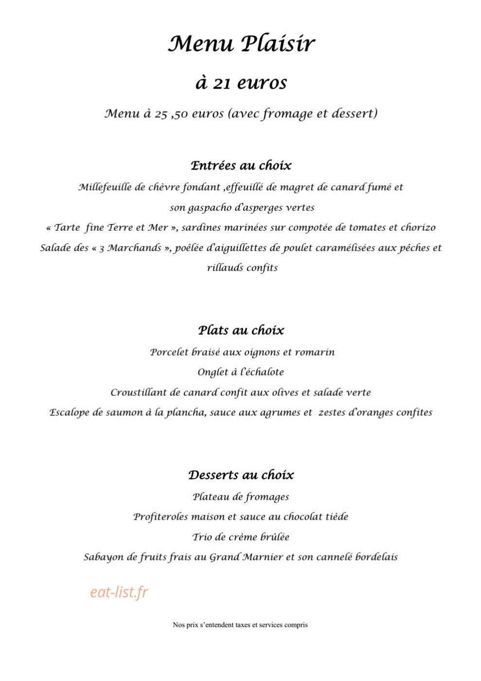 Les 3 Marchands — carte page 2