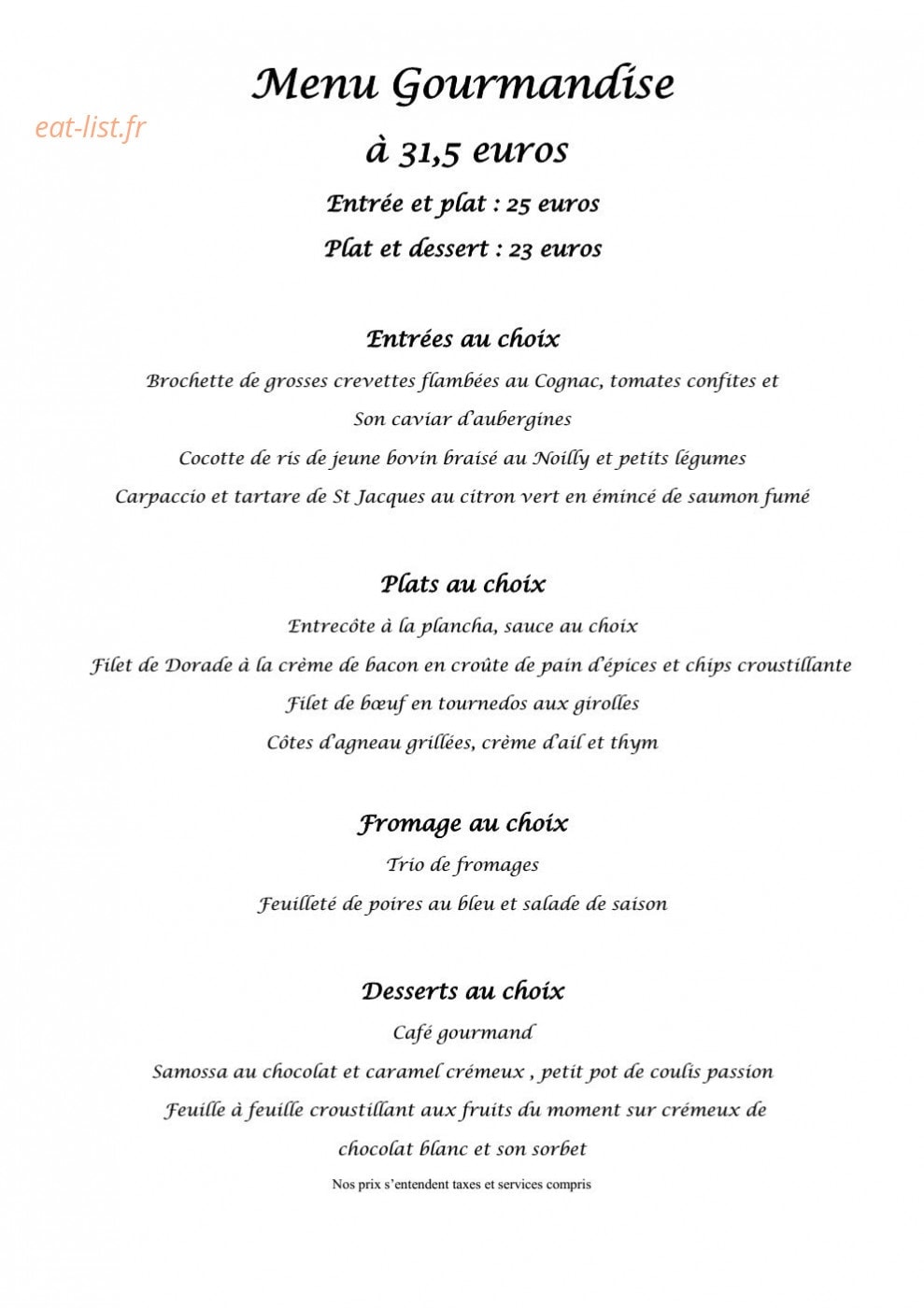Les 3 Marchands — carte page 1