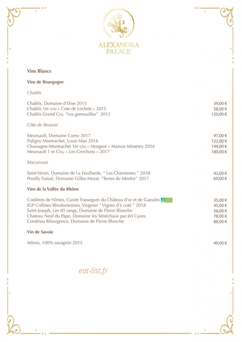 Le Daniel’s — carte page 4