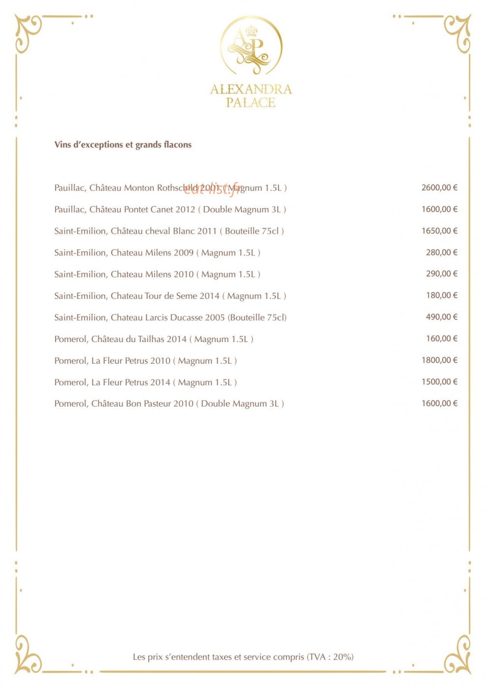Le Daniel’s — carte page 9