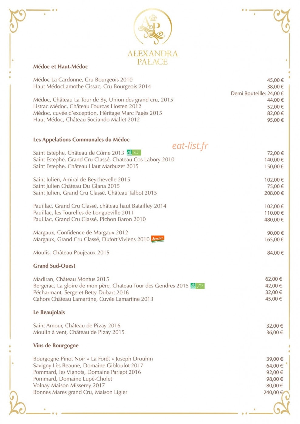 Le Daniel’s — carte page 6