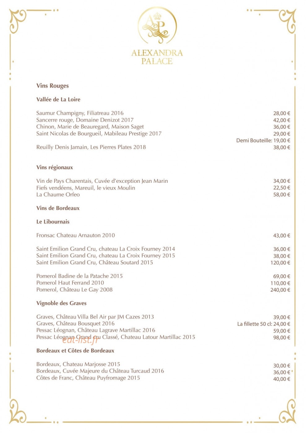 Le Daniel’s — carte page 5