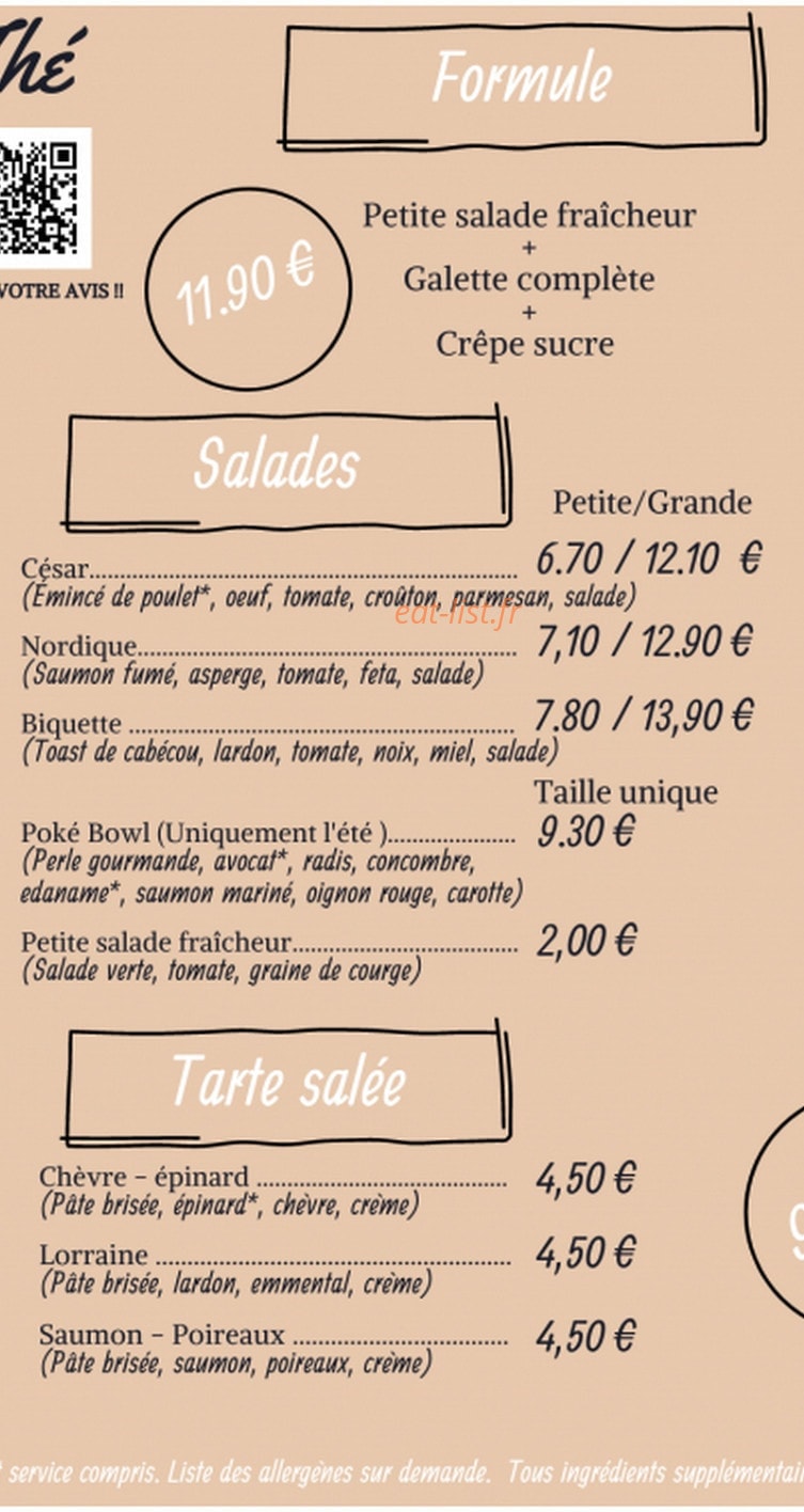 Le Bon Co'Thé — carte page 2