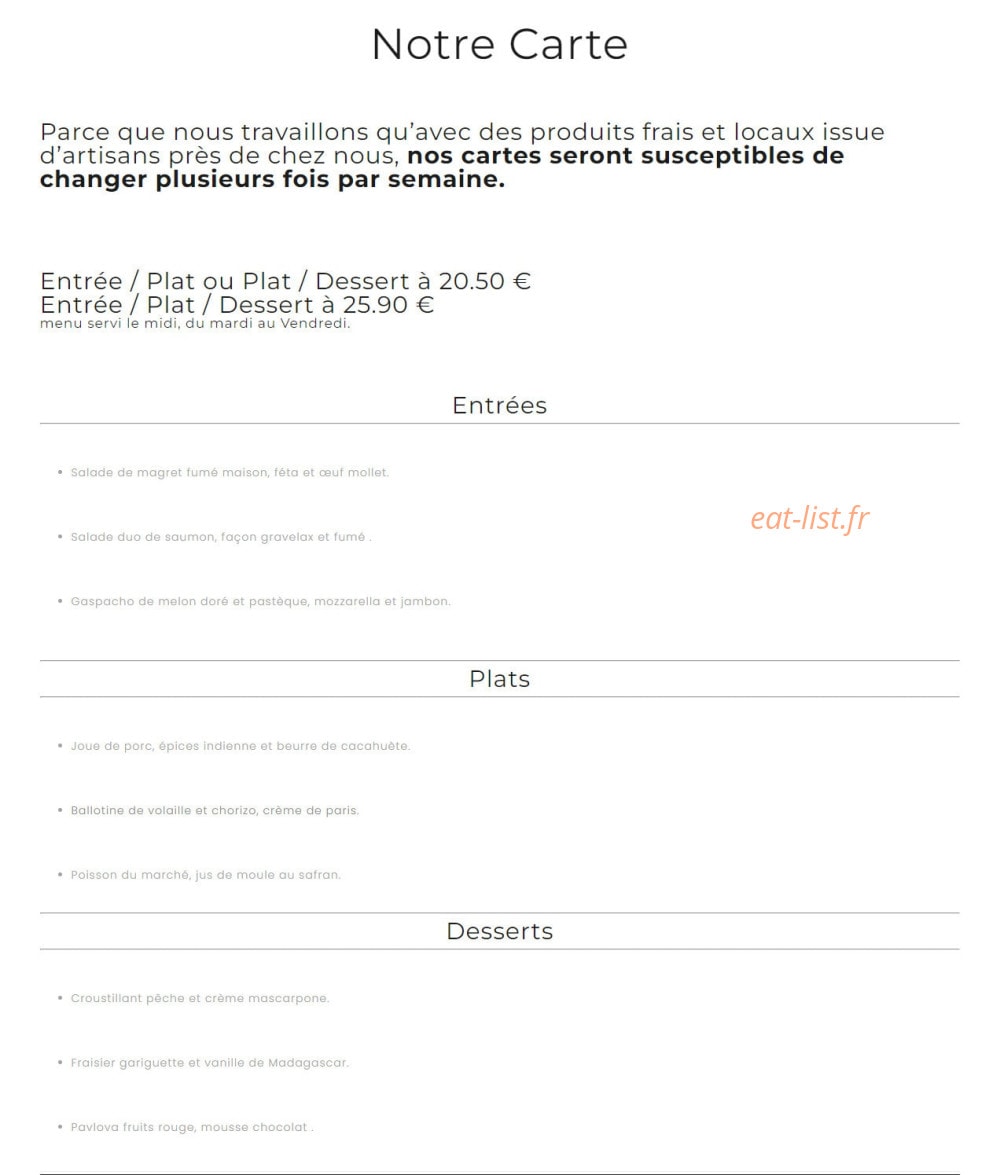 Le Saint Pierre — carte page 1