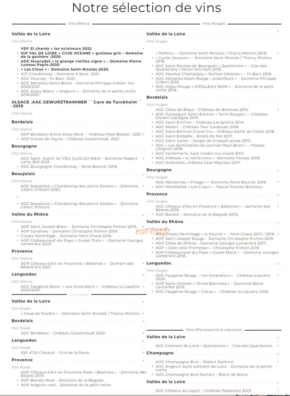 Le Saint Pierre — carte page 3