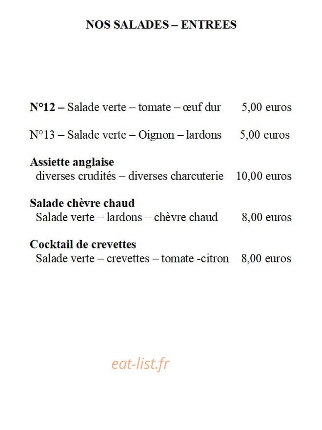 Resto Drive-In — carte page 4