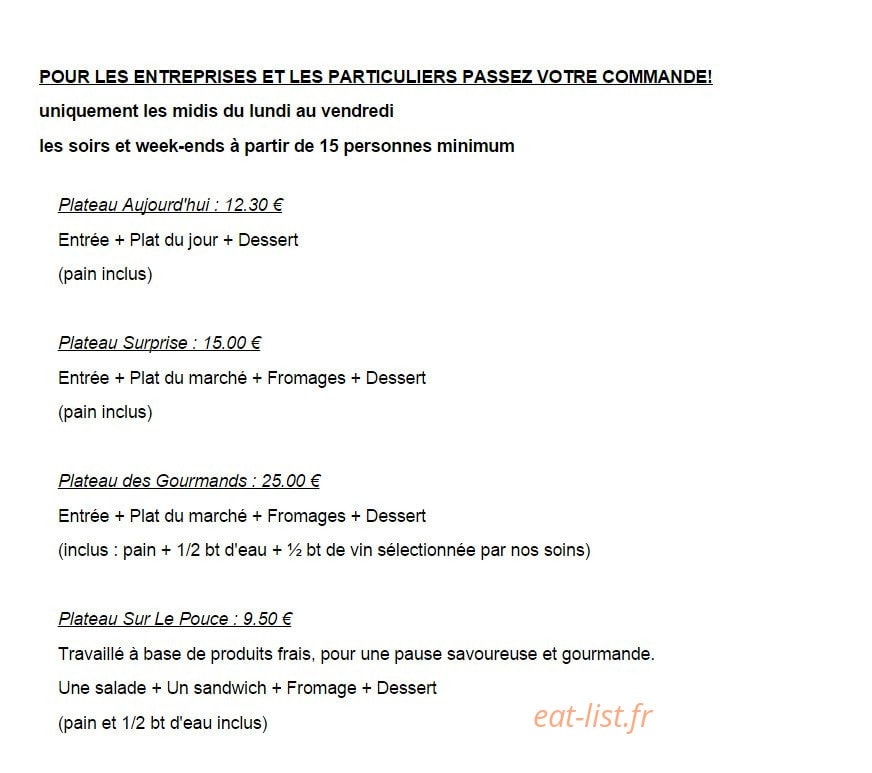 Le P'tit Bouchon — carte page 2