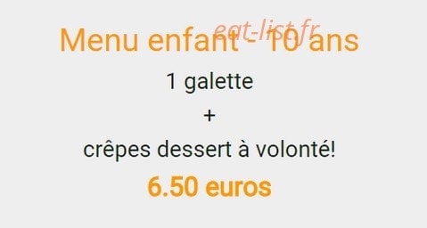 Crêpe O' beurre — carte page 6