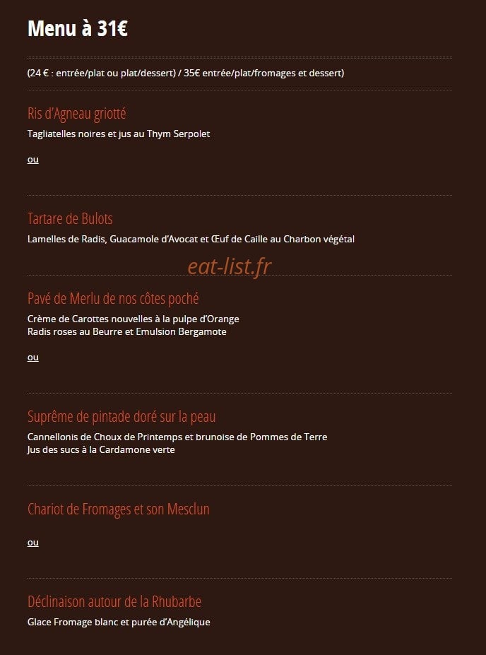 Hostellerie de l'Abbaye — carte page 4