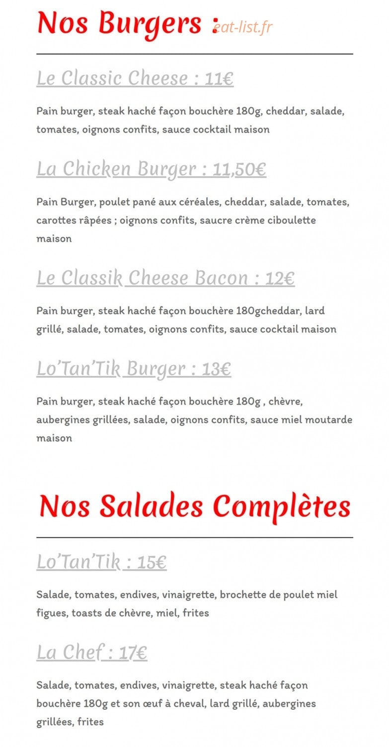 Lo' Tan' Tik — carte page 3