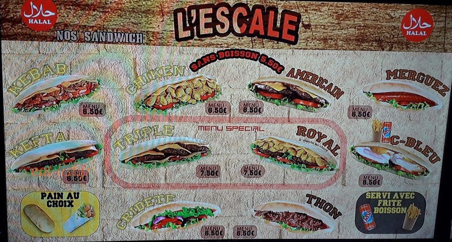 L'Escale — carte page 3