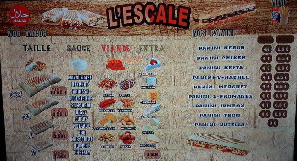 L'Escale — carte page 2