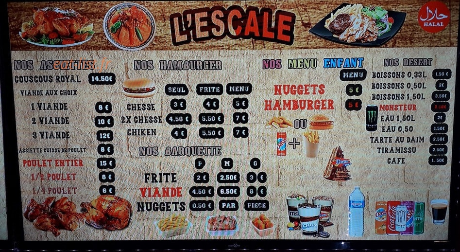 L'Escale — carte page 1