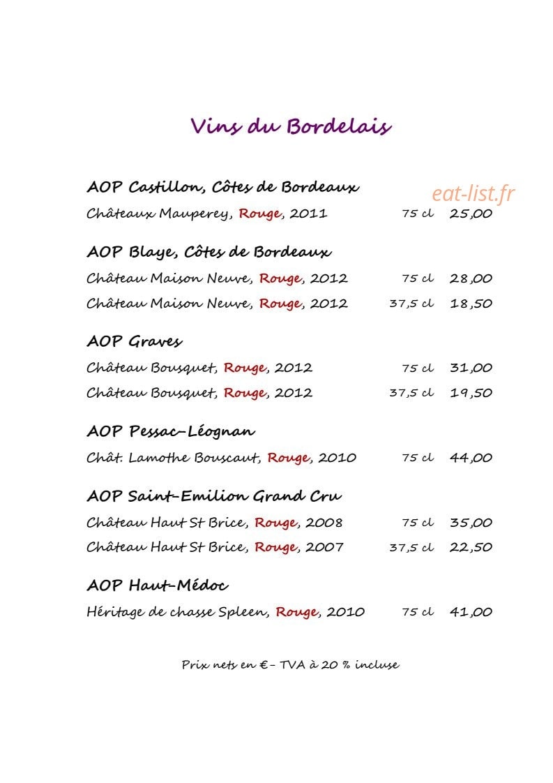 Le Logis Saint Martin — carte page 15