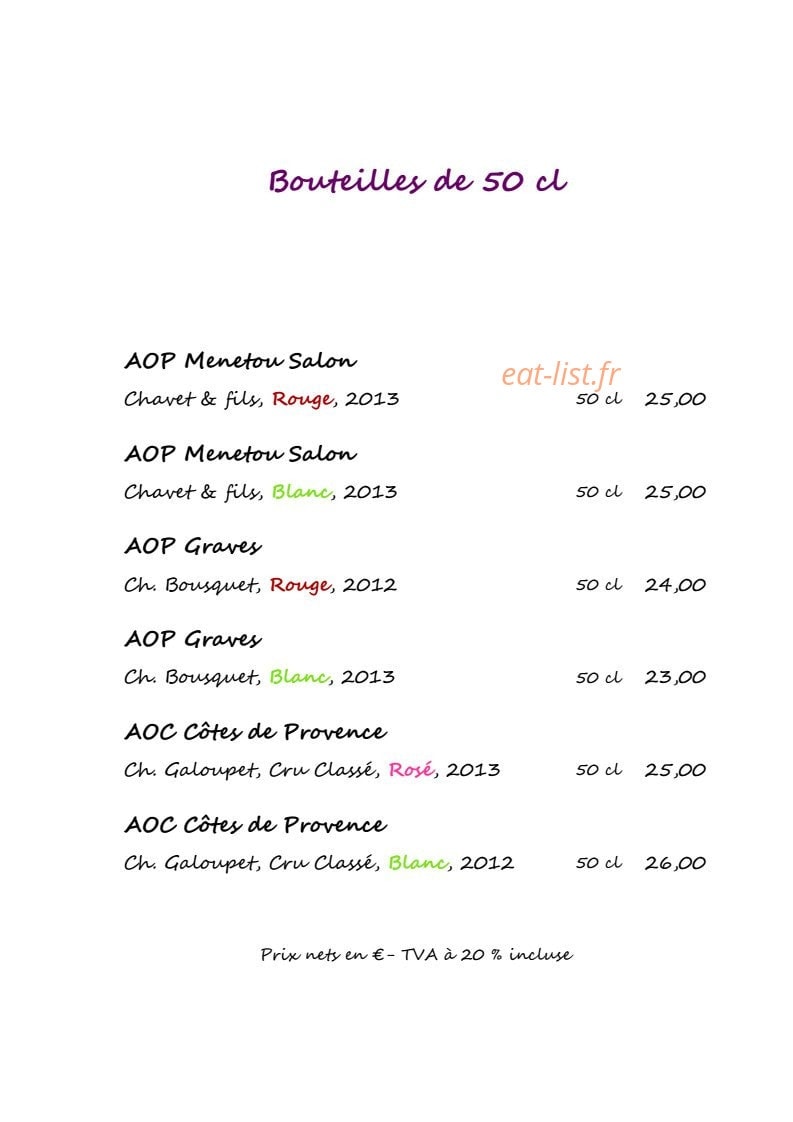 Le Logis Saint Martin — carte page 12