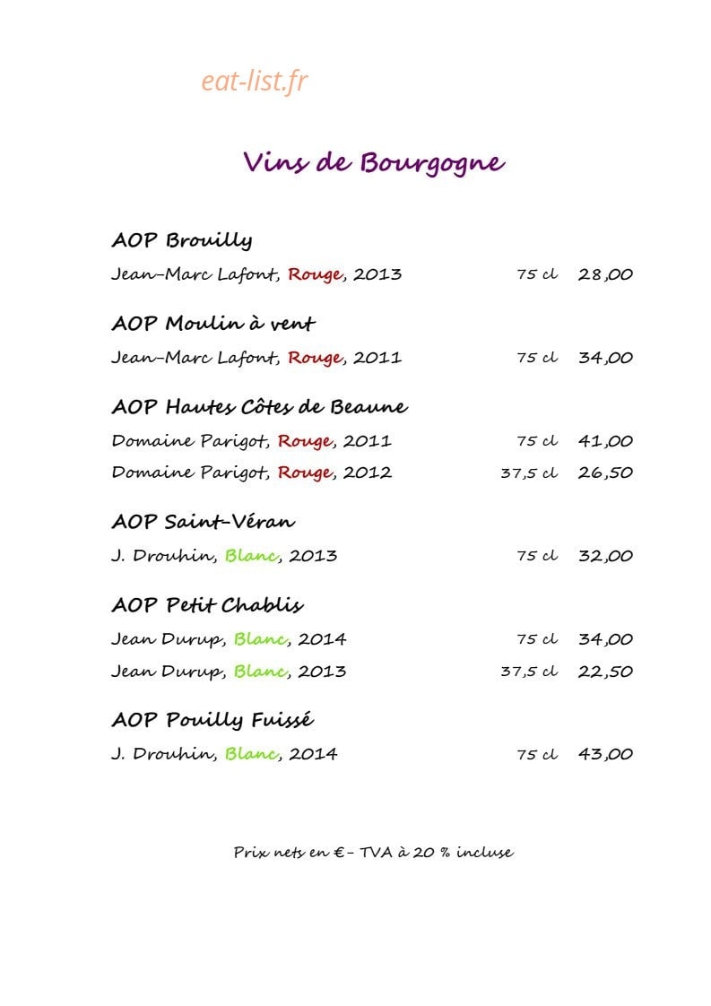 Le Logis Saint Martin — carte page 16