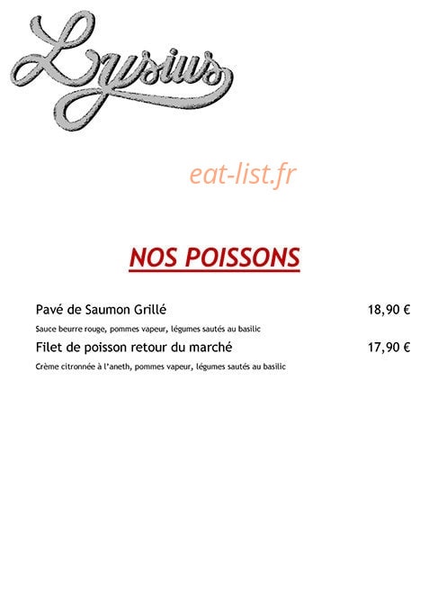 Lysius — carte page 6