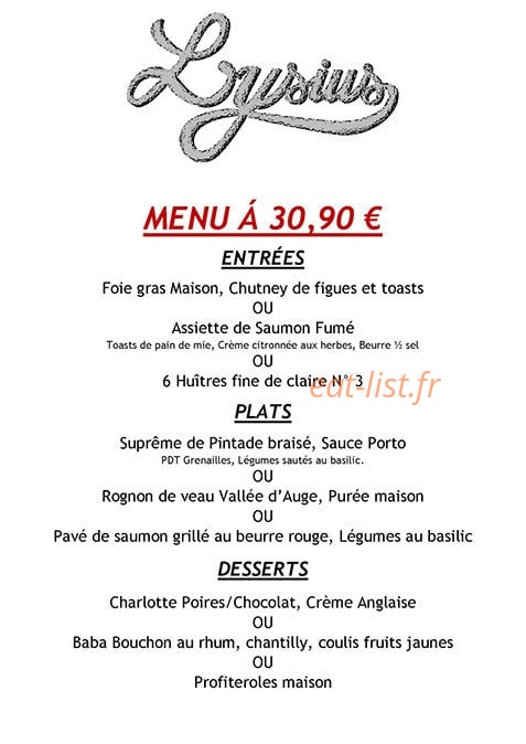 Lysius — carte page 2