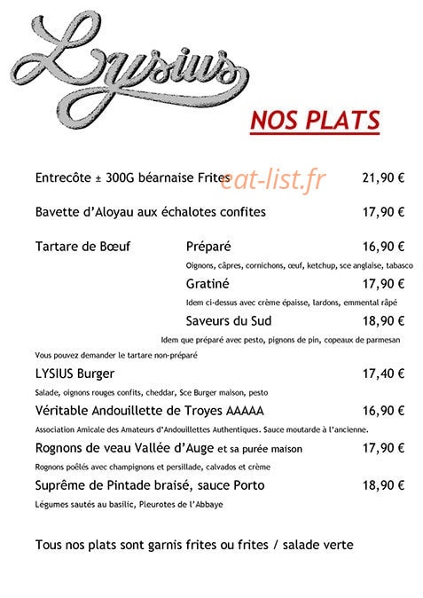 Lysius — carte page 5