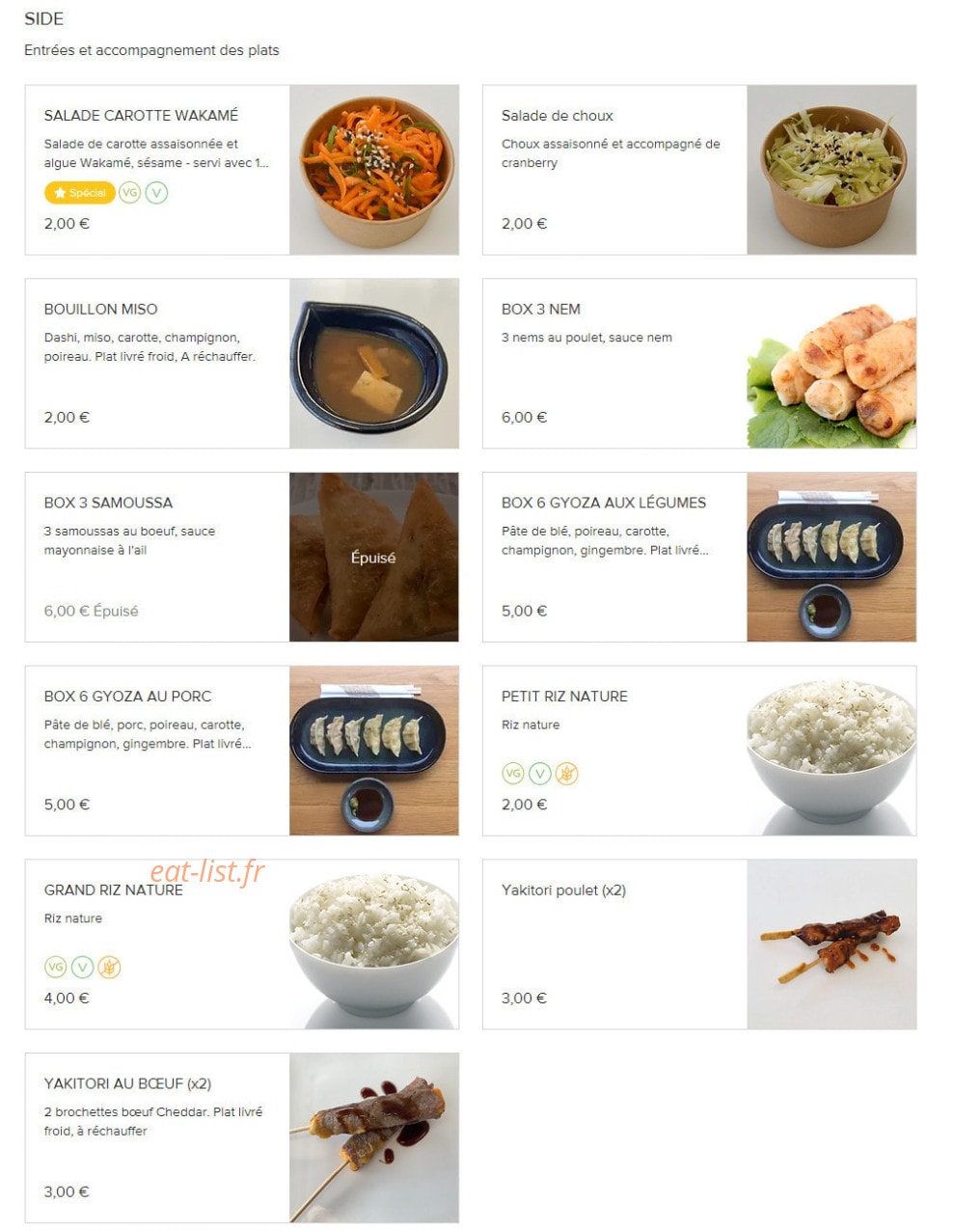 Sushi Daddy — carte page 5