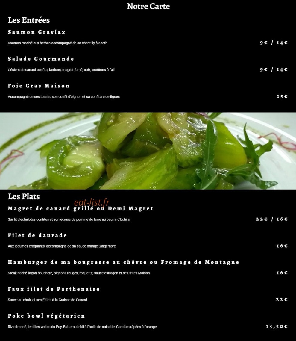 L'Authentique — carte page 2