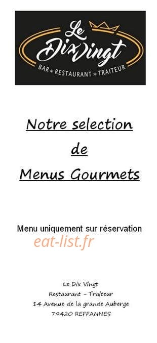 Le Dix Vingt — carte page 1