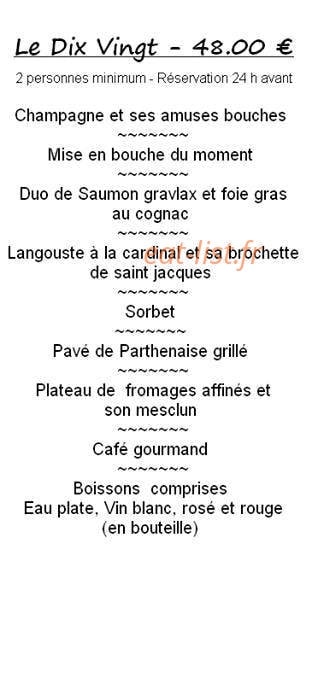 Le Dix Vingt — carte page 3