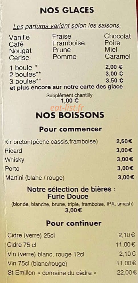 Chez Kalou — carte page 3