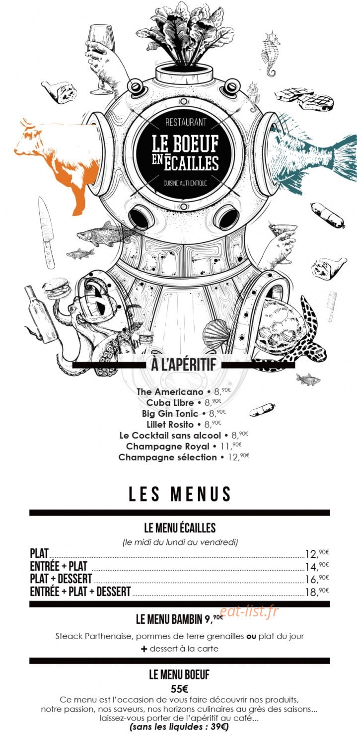 Le Bœuf en Ecailles — carte page 3