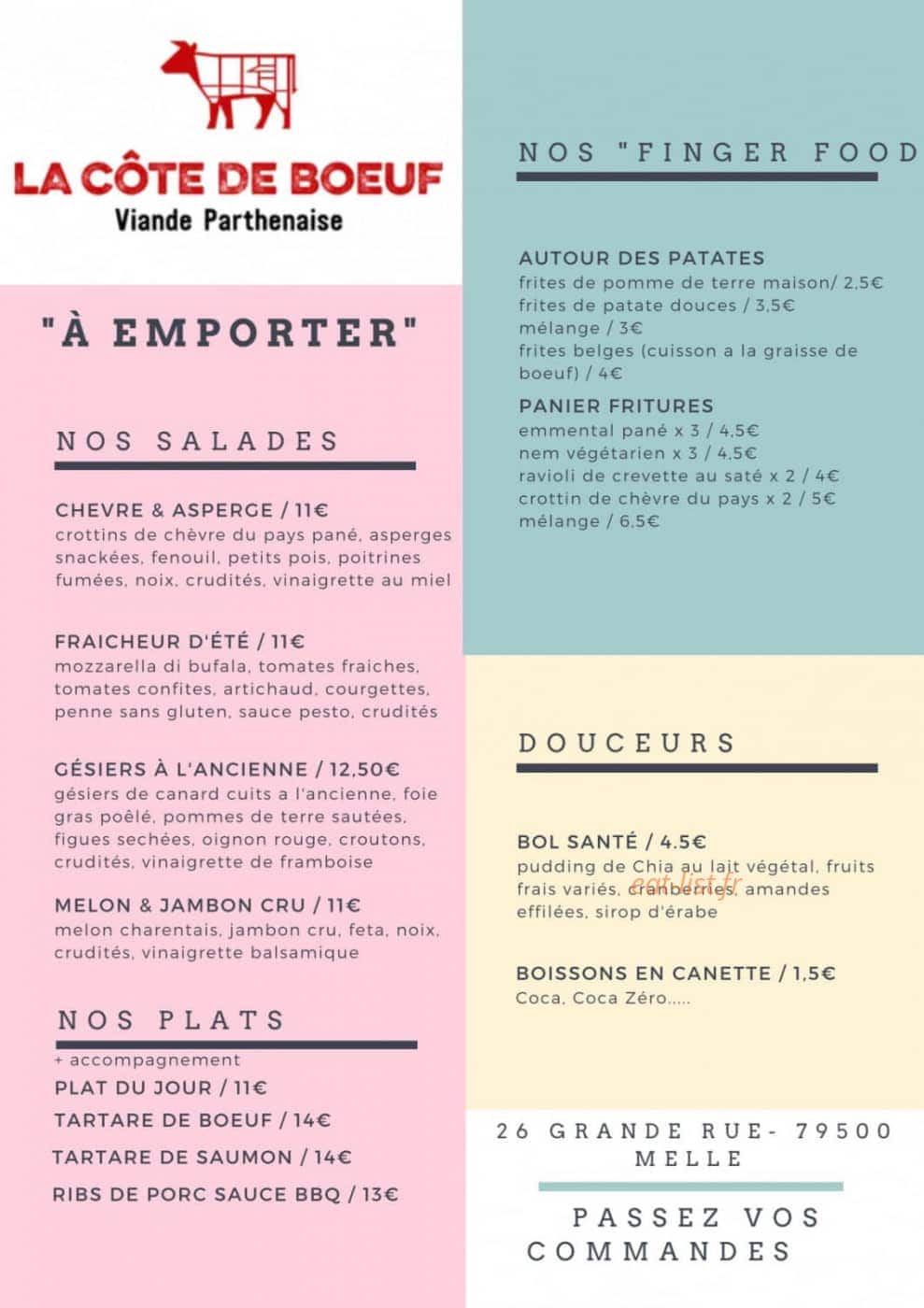 La Côte de Boeuf — carte page 1