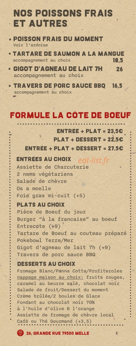 La Côte de Boeuf — carte page 4