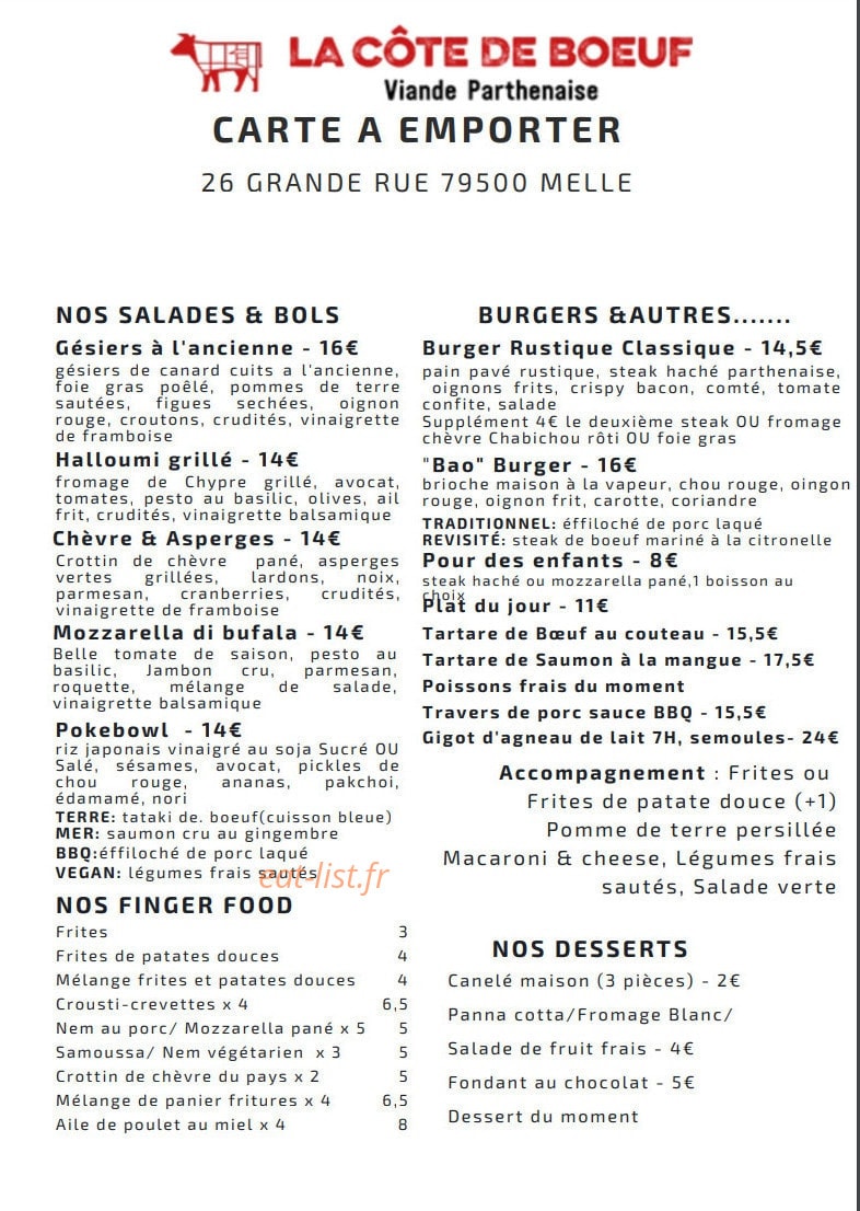 La Côte de Boeuf — carte page 6