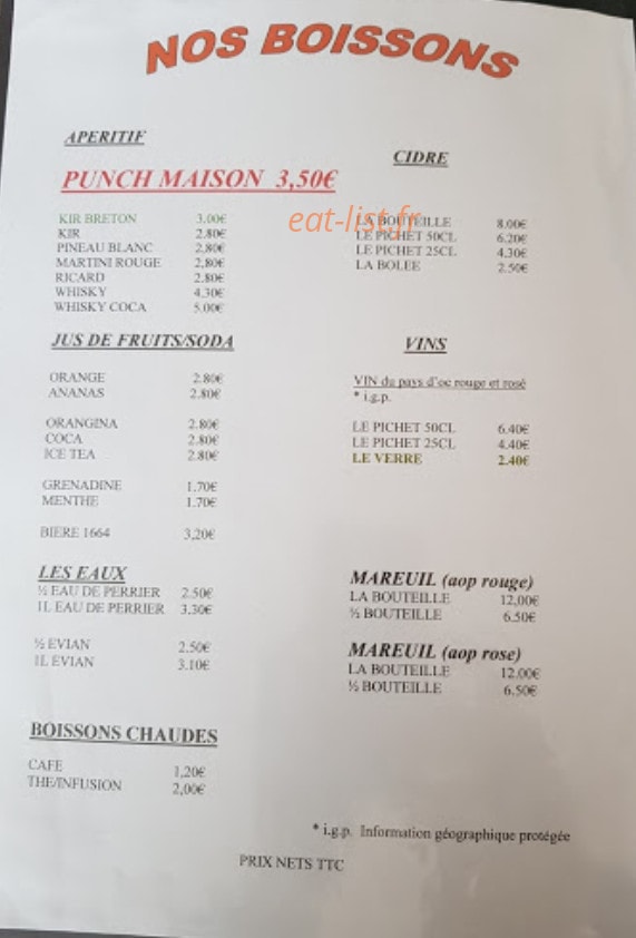 La Bouriole — carte page 6