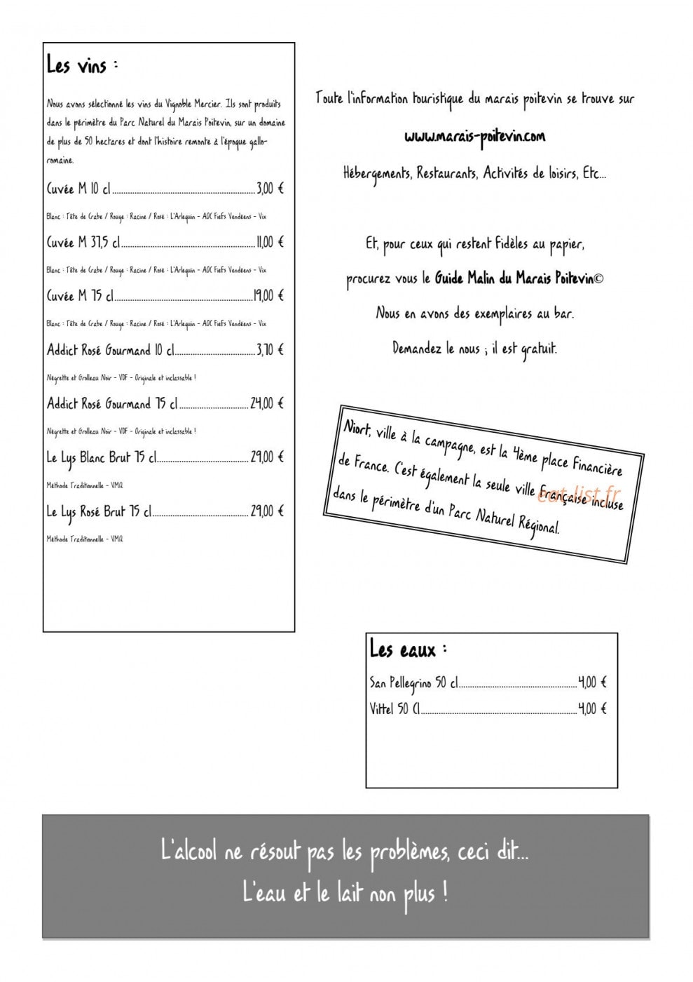 Café de L'escale — carte page 5