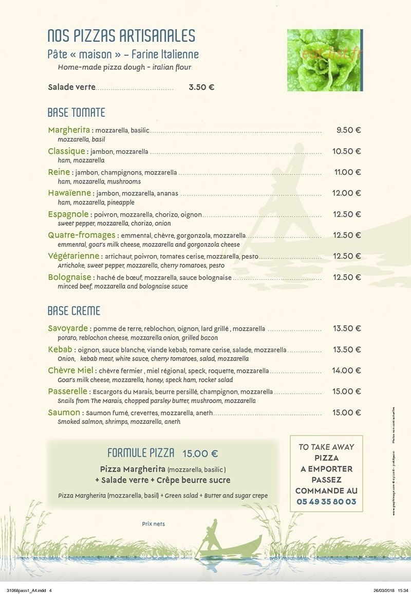 La Passerelle — carte page 4