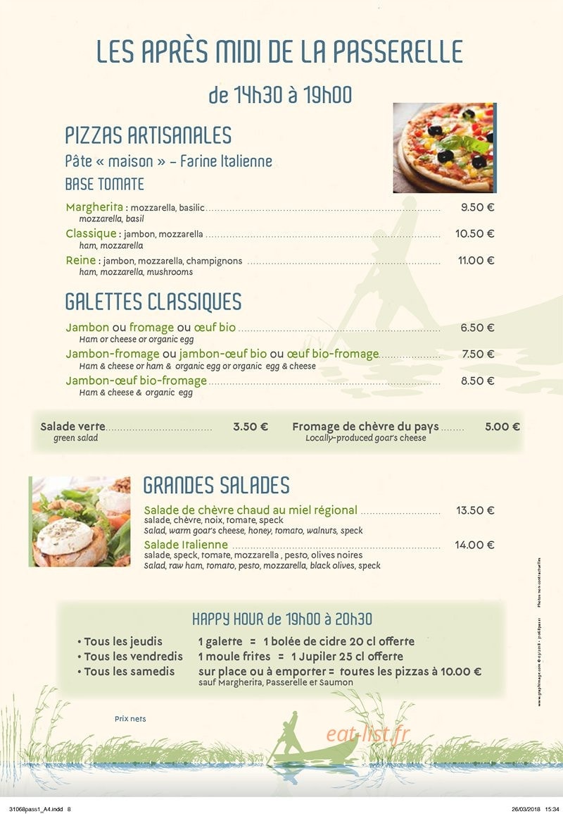 La Passerelle — carte page 5