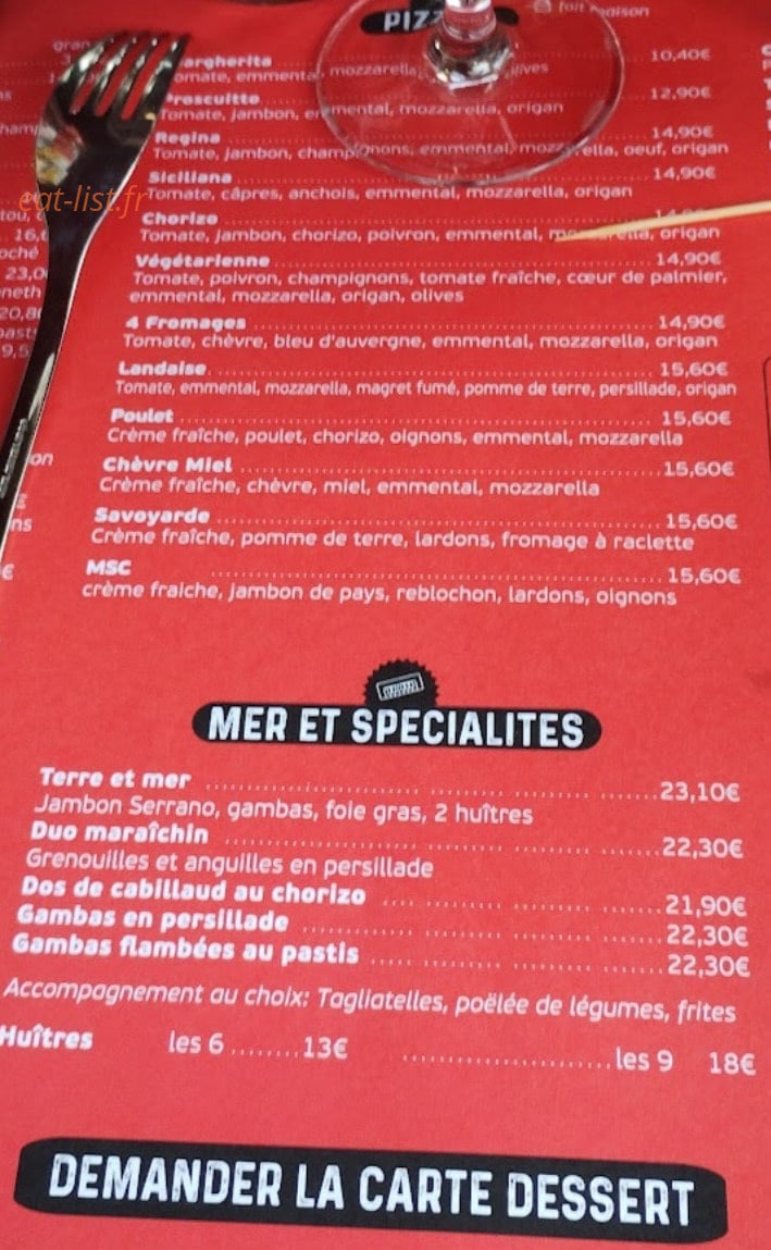 Marais Social Club — carte page 2