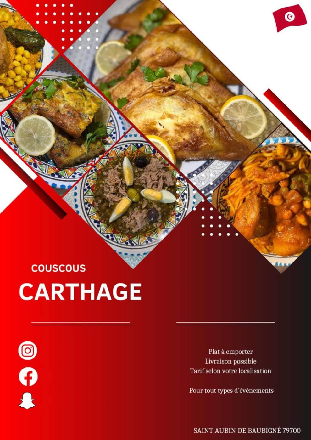 Couscous Carthage — carte page 1